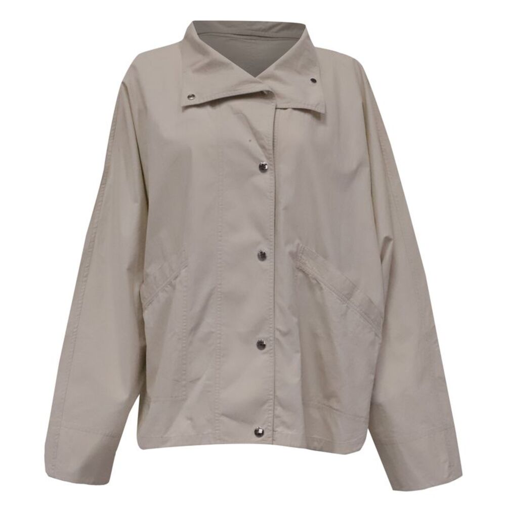 Totême Summer Parachute Jacket in Ivory Cotton